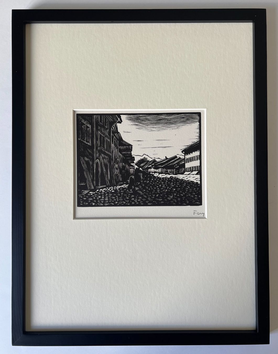 Xilografie: Gravure sur bois Fred Fay – Usato da Cologny venduto da flo_7dnj