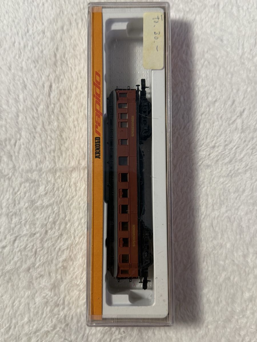 Arnold Modellini di ferrovie: Arnold Rapido Speisewagen Spur N – Nuovo e nell'imballaggio originale da Basel venduto da sam_7gsy