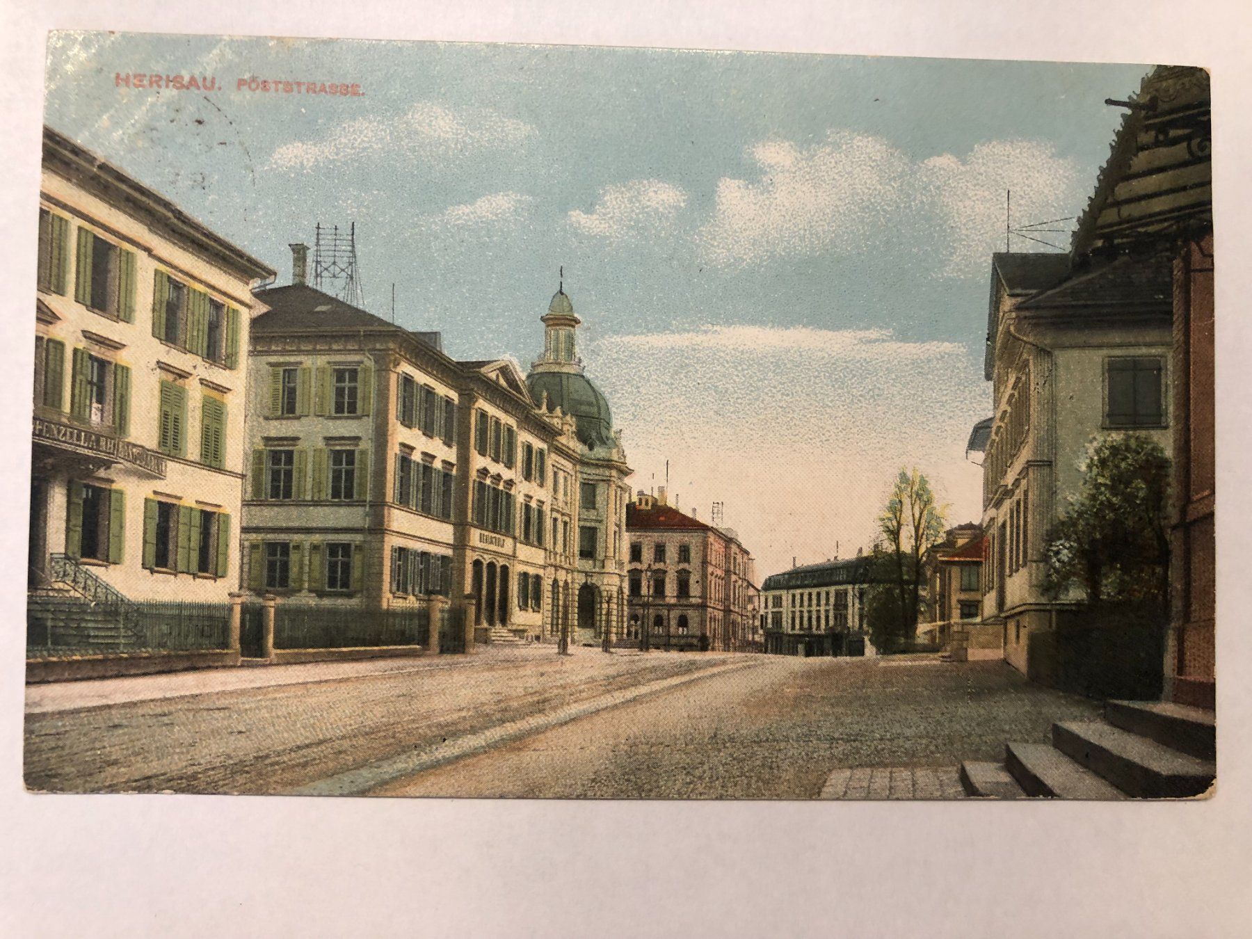 Ansichtskarten: Herisau Poststrasse  1909 – Gebraucht aus Pfäffikon ZH von Waltoversand