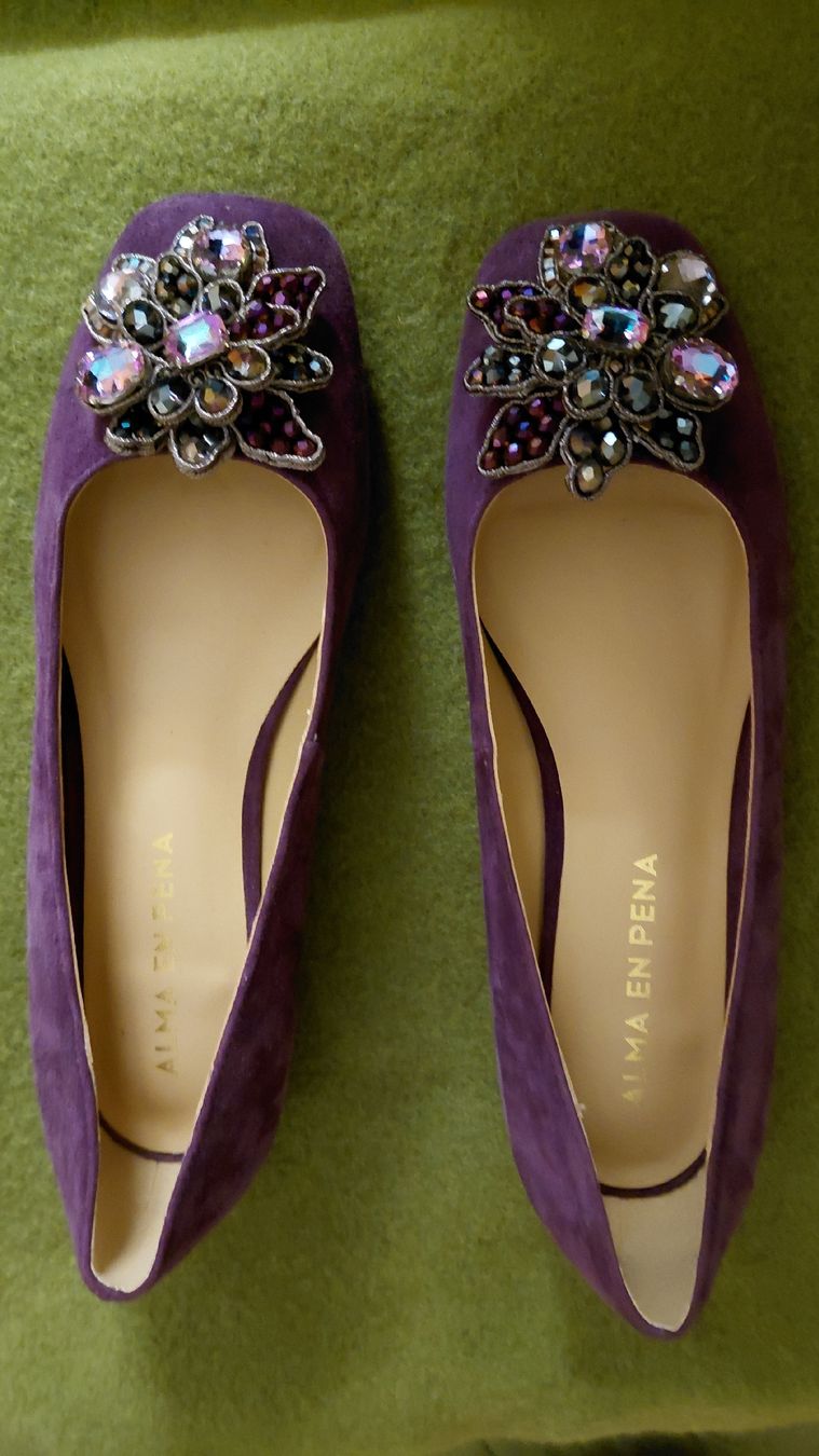 Scarpe da donna: Alma en Pena, violett, Wildleder, Strass – Nuovo (secondo la descrizione) da Pratval venduto da AdK
