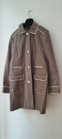 💎BOGNER Luxus Leinen Trenchcoat Gr. 40 