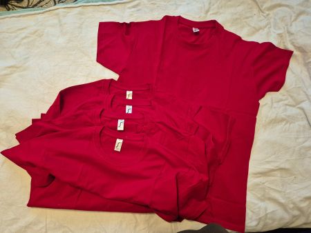 5 T-Shirt,  Sols,  M,   dunkles rot