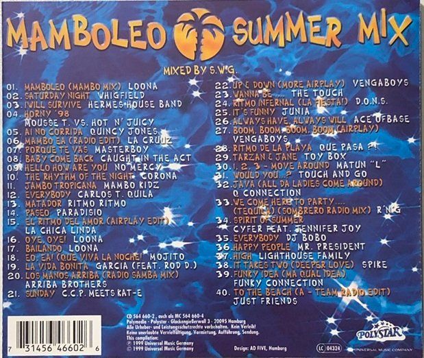 CDs: Mamboleo Summer Mix – Gebraucht aus Grüningen von azulgris 1
