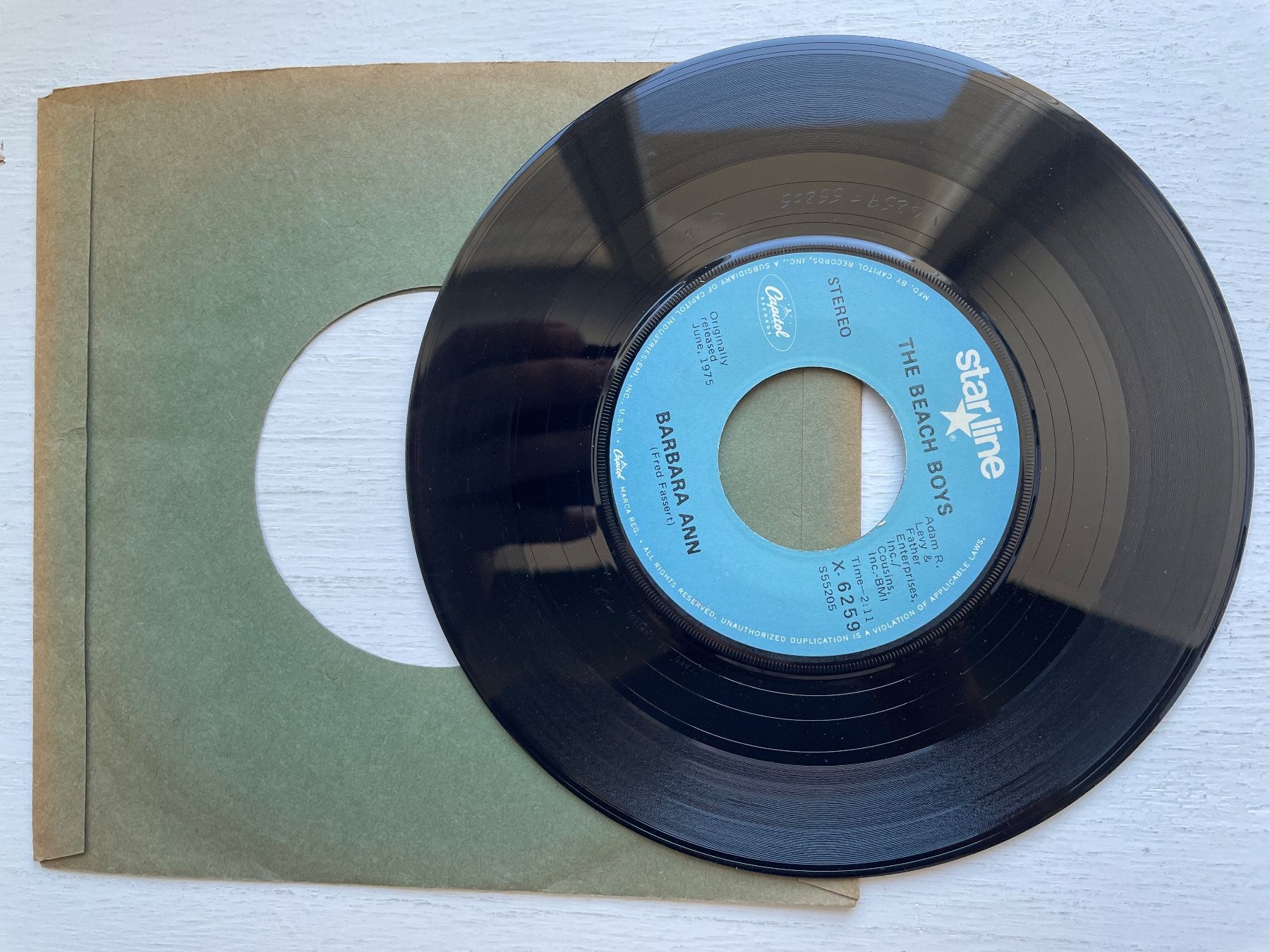 Dischi in vinile: Beach Boys - Barbara Ann - 7" Single, 1975 – Usato da Zürich venduto da Andy_t71 2