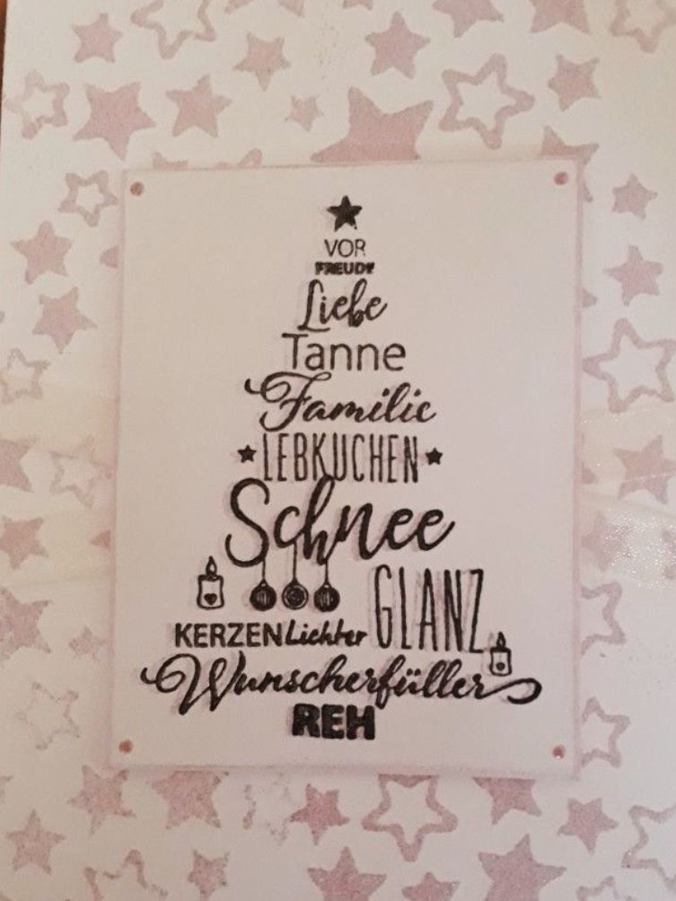 Timbri: Silikonstempel Weihnachtsbaum Text – Nuovo e nell'imballaggio originale da Kaltbrunn venduto da schere-stein-papier 1