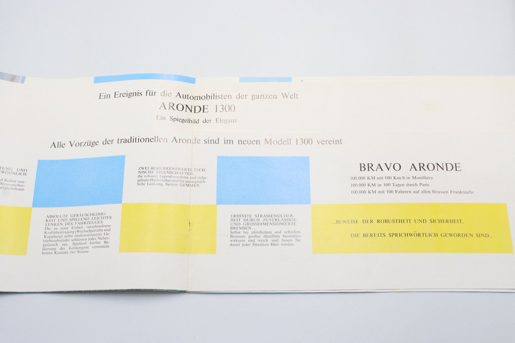 Simca Documents: Simca Aronde 1300 1956 Prospekt – D'occasion à Bühl b.Aarberg par Collectorpassions 5