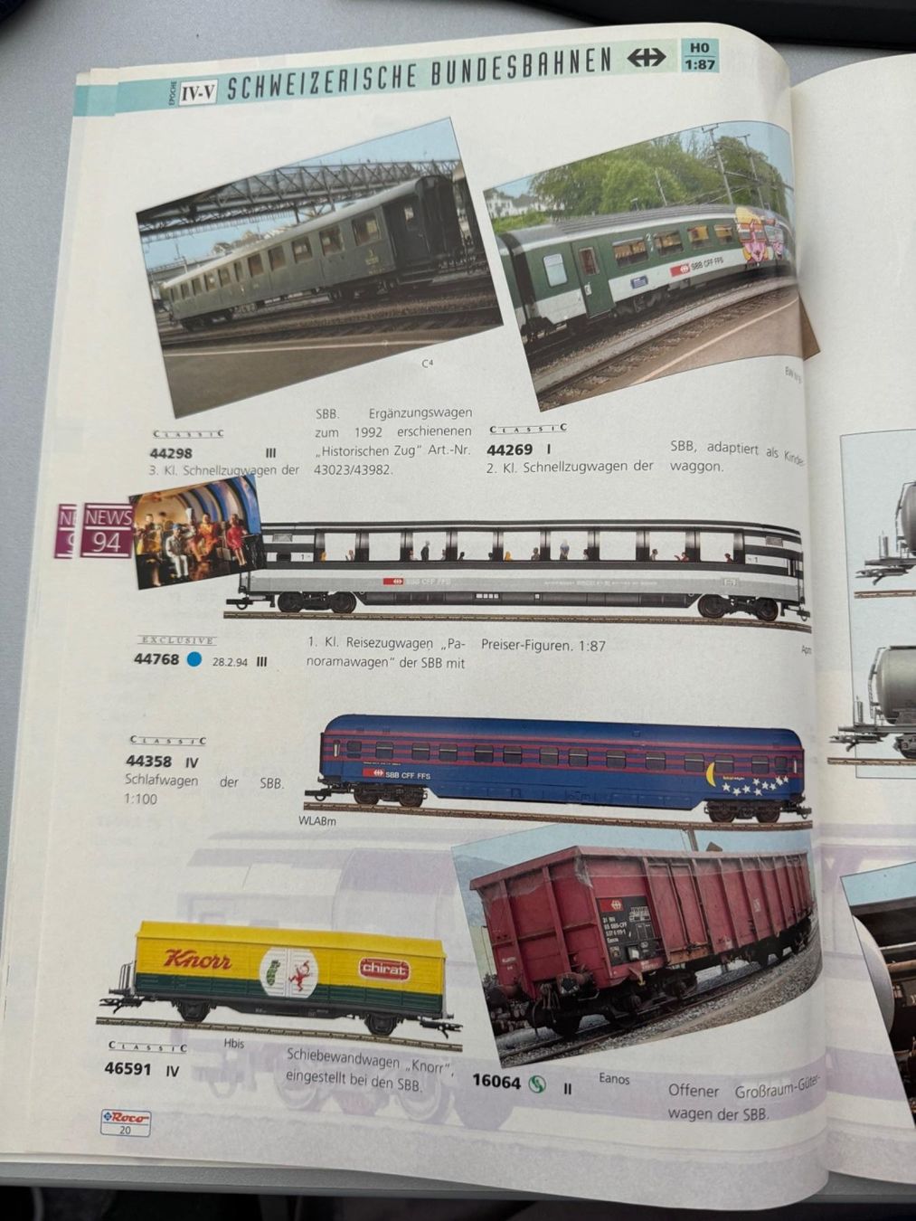 Roco Modellini di ferrovie: ROCO - Katalog 1994 – Usato da Fehraltorf venduto da Success 3