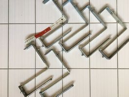 3 Paar Geranien Halterungen für Balkon