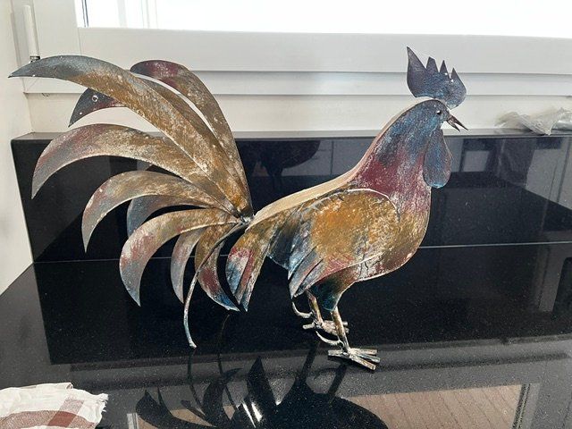 Sculture & Statue: Hahn, Dekoobjekt aus Metall – Usato da Zürich venduto da hei_8k5g