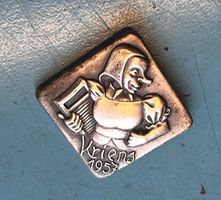 Fasnachtsplakette Kriens 1957 Silber, Krienser