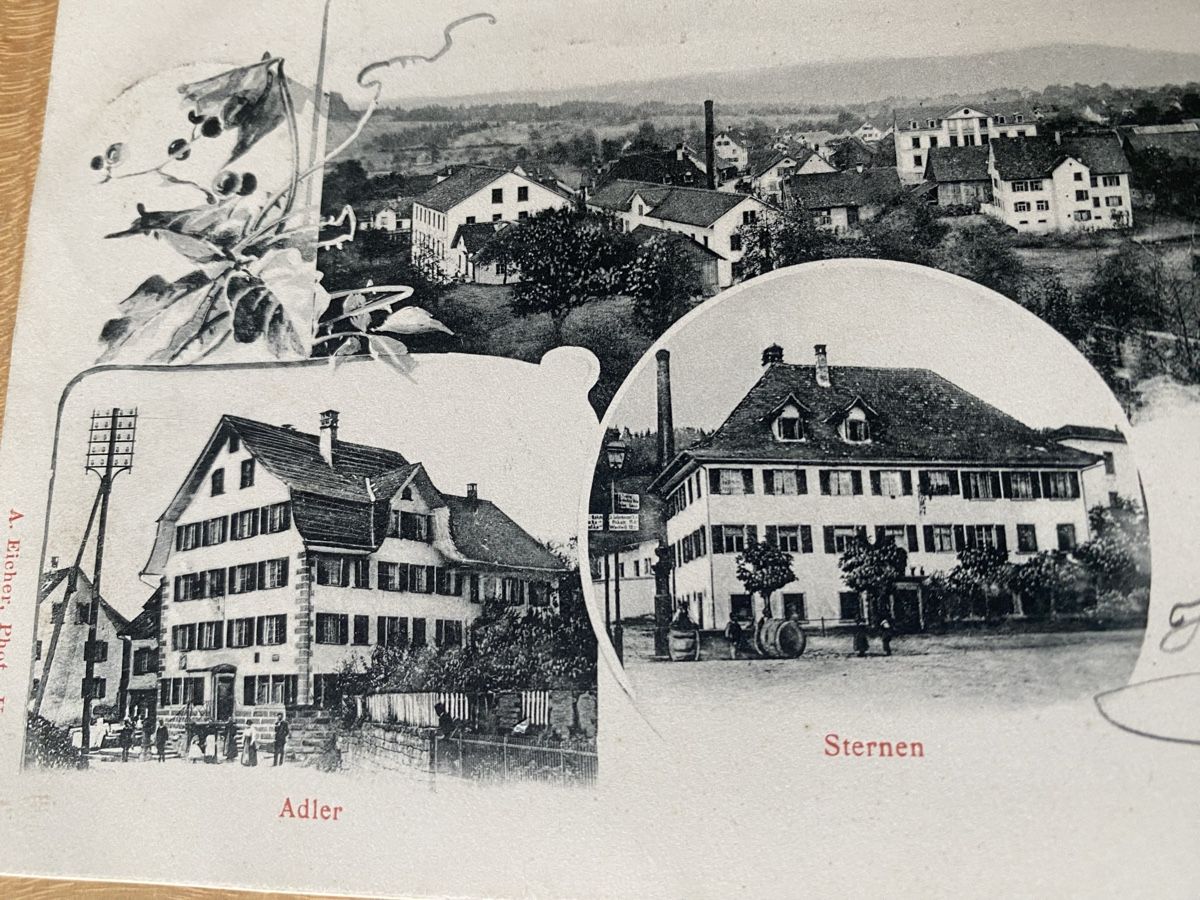 Cartoline postali: Eschenbach 1903 – Usato da Mosnang venduto da Goldwasser 2