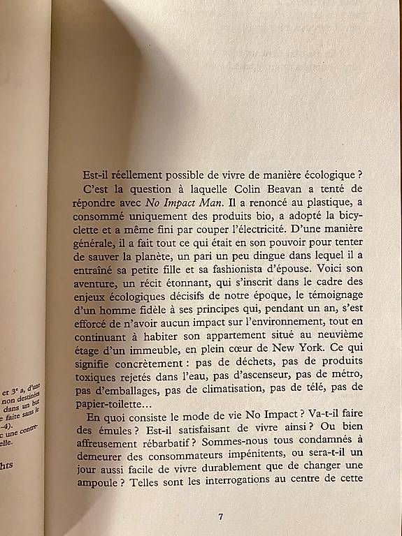 Libri: No impact man, Colin Beavan – Usato da Zürich venduto da Pascal_2bzx 4