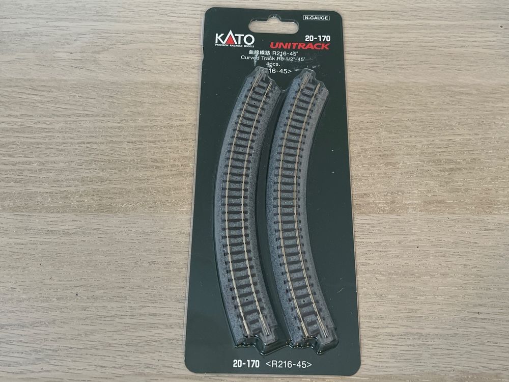 Roco H0 61124-S gebogenes Gleis R4 geoLine (6 Stück) (ohne OVP) - Modellbahn-Cen
