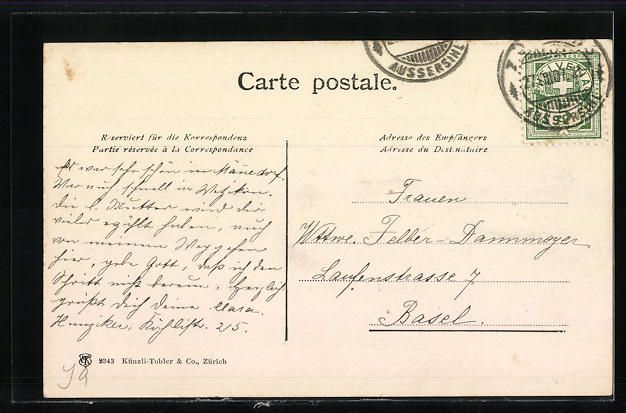 Cartoline postali: Männedorf, Zeller'sche Kapelle mit Beth – Usato da Berlin venduto da bartko-reher 1