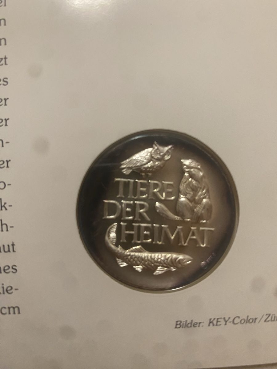Medaglie: Numisbrief Tiere der Heimat Barsch Silber 999 – Nuovo (secondo la descrizione) da Muralto venduto da Alex1912 3