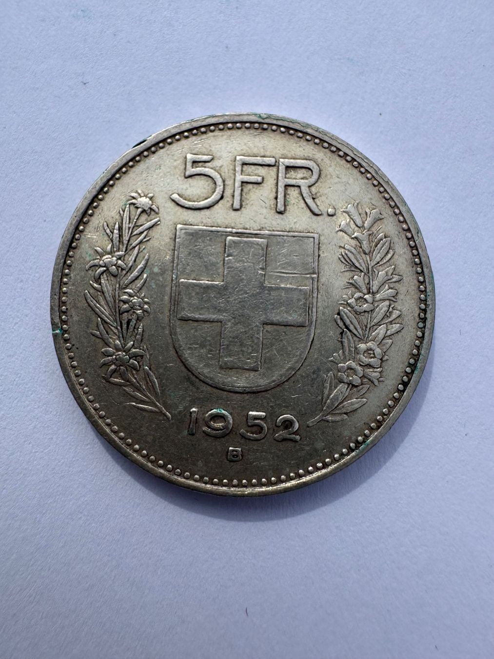 Toutes les monnaies: 5 Franken Silber 1952 Schweiz – D'occasion à Oberkulm par Thomy9 1
