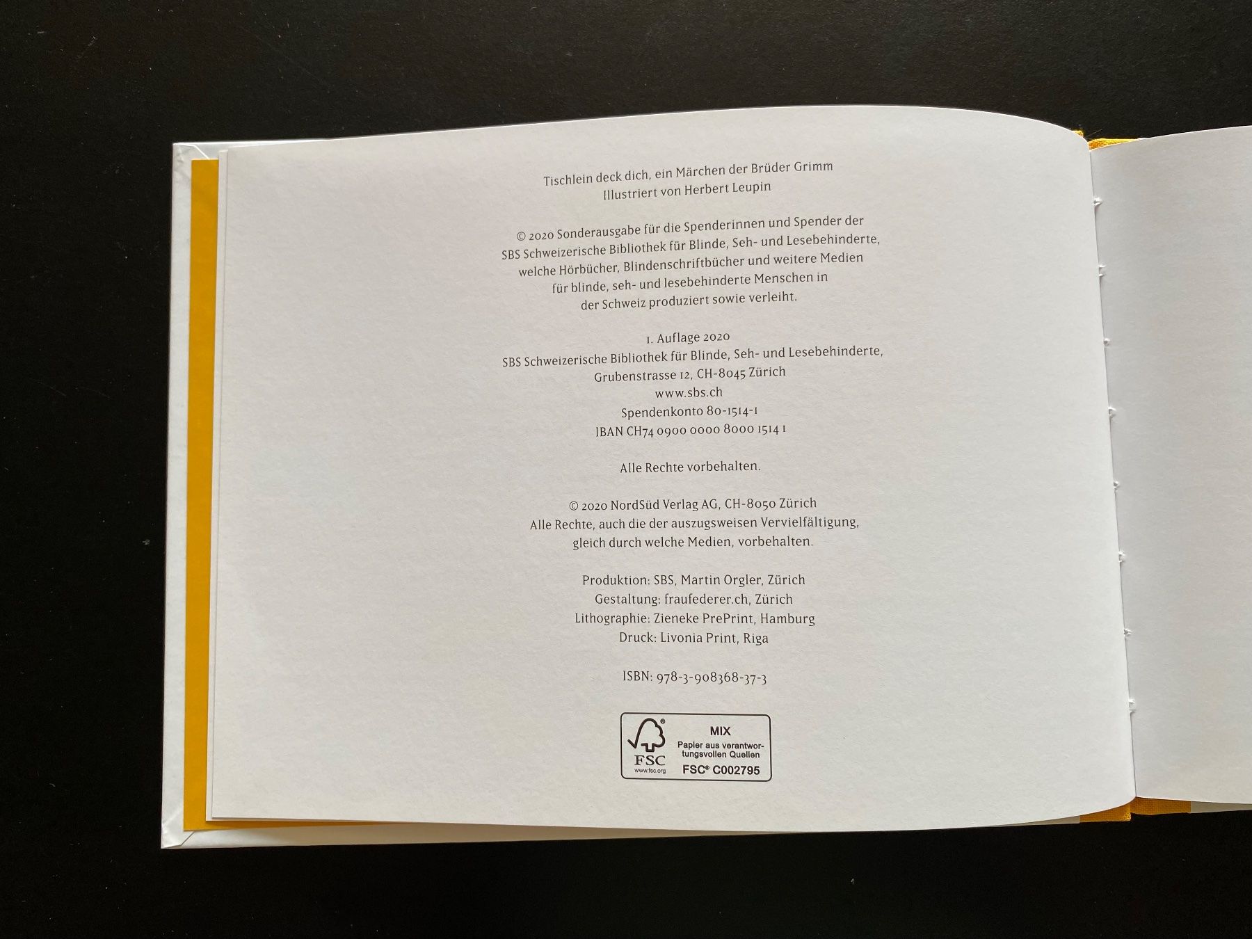 Libri: Tischlein deck dich / Brüder Grimm – Usato da Nussbaumen AG venduto da schuba2000 2