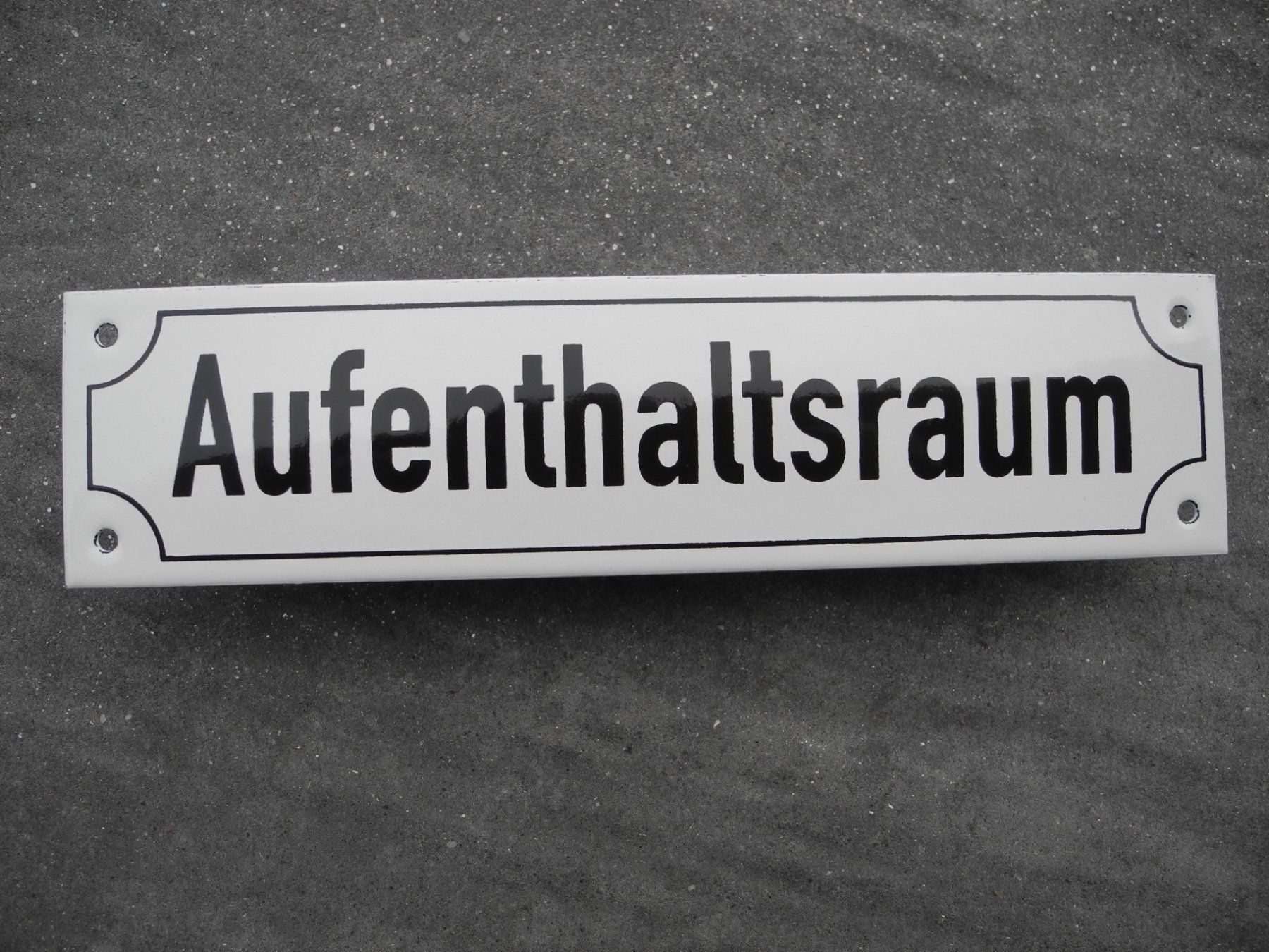 Insegne: EMAILSCHILD AUFENTHALTSRAUM – Nuovo (secondo la descrizione) da Reinach AG venduto da Huckleberrysix