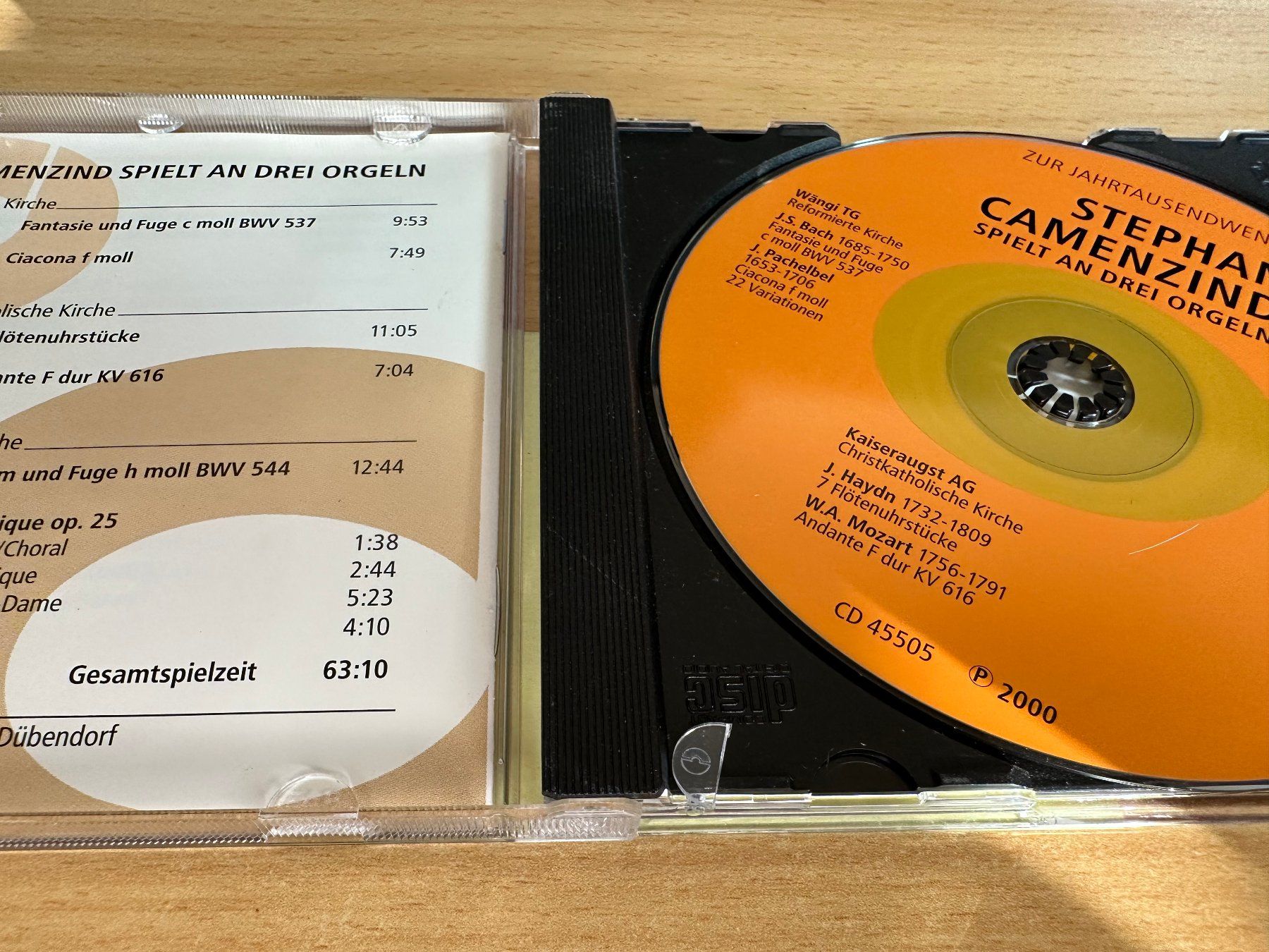 CDs: Stephan Camenzind Spielt an drei Orgeln – Gebraucht aus Rikon im Tösstal von Alpenmutz 2