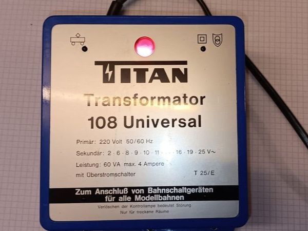 Modelleisenbahnen: Titan-Trafo – Gebraucht aus St-Imier von foto2hand 1