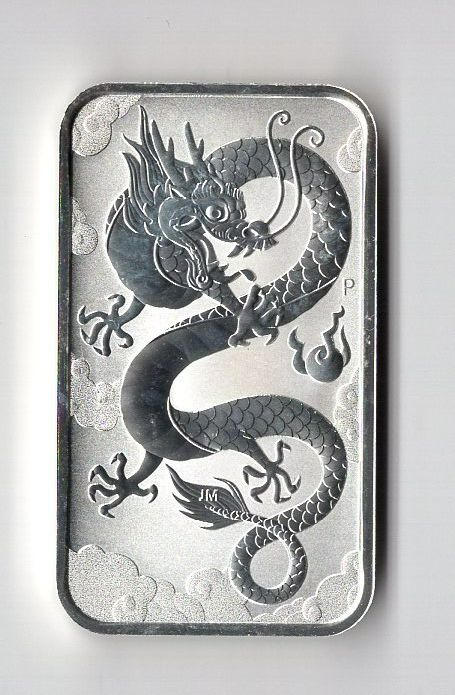 Metalli preziosi: (515) 1 Unze Silberbarren, Dragon – Usato da Rüthi (Rheintal) venduto da erdnuessli1