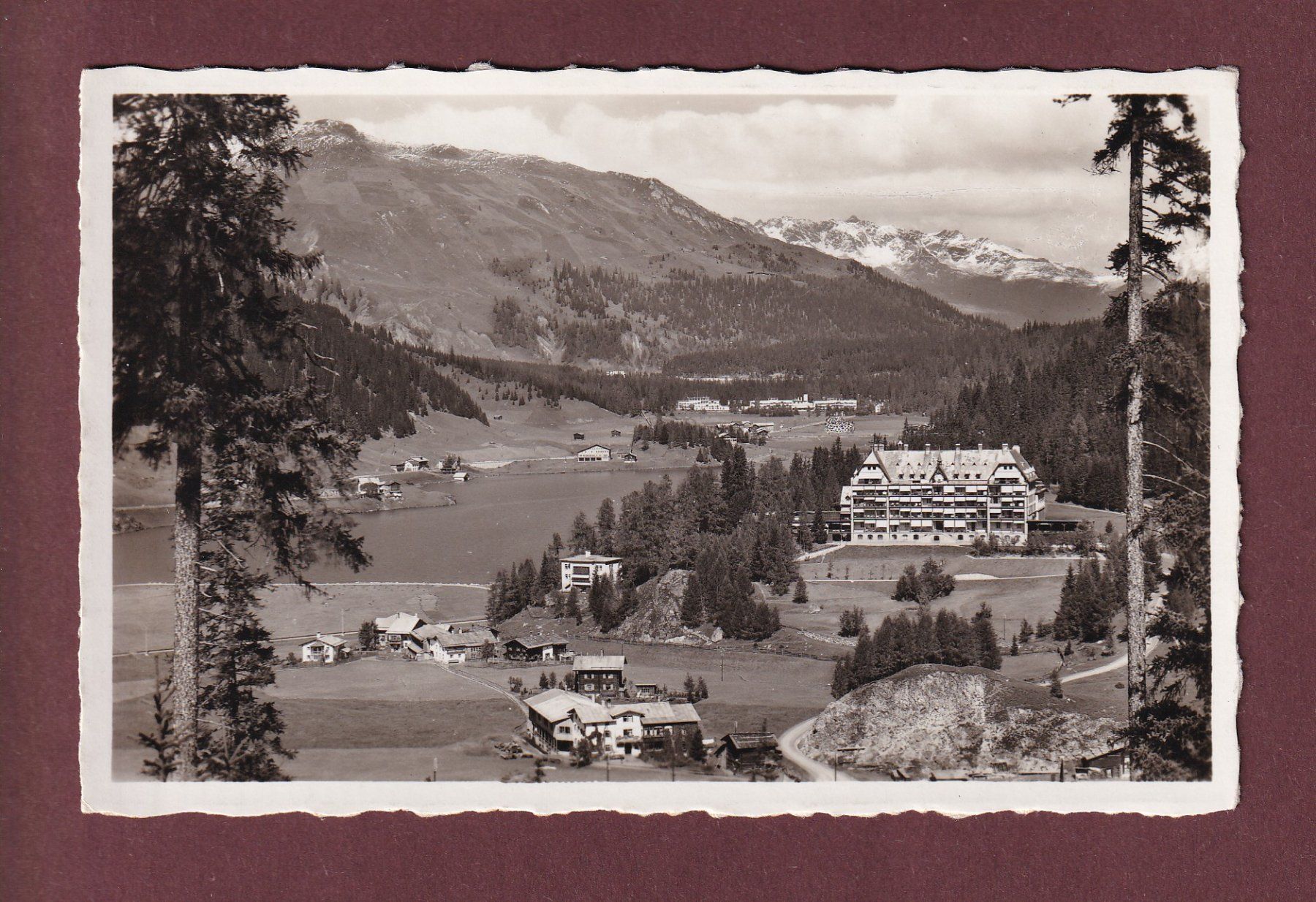 Cartoline postali: DAVOS-DORF - Stille - Basler-Heilstätte - 1939 – Usato da Pully venduto da nicecards