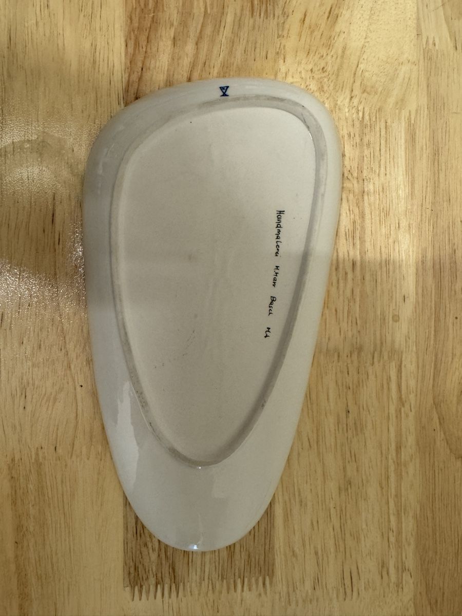 Seifenschalen: Schale Handgemacht mit Libelle Goldrand 20cm – Gebraucht aus Birsfelden von inf_l2yy 2