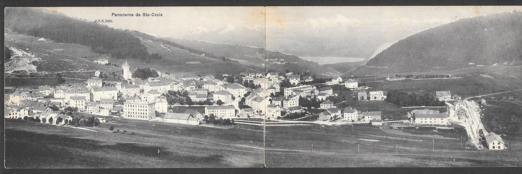 Cartoline postali: Ste-Croix Panorama Doppelkarte – Usato da Olten venduto da clotaldi