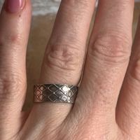 Silber Ring RAUTE (Grösse 57)