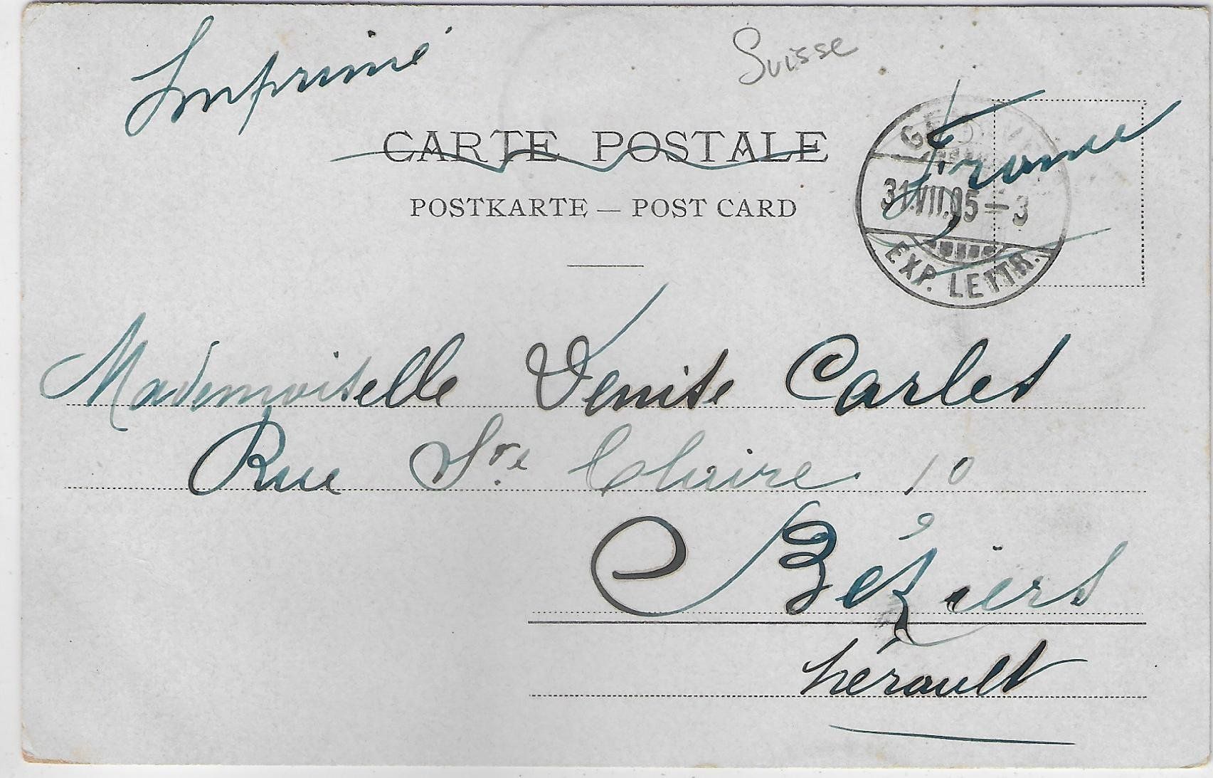 Cartoline postali: Geneve - Rade et Bateau Dampfschiff - Litho – Usato da Ettingen venduto da Kartenplanet 1