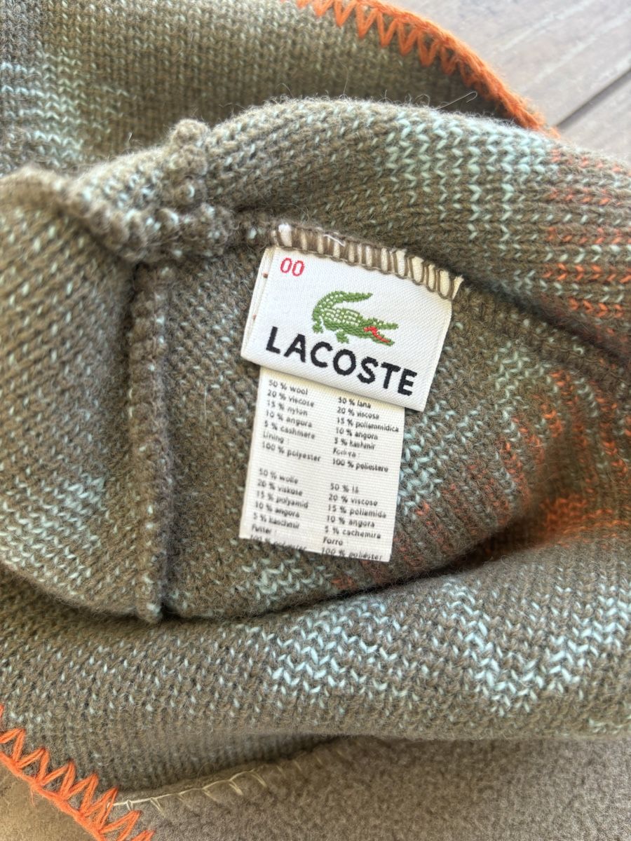 Lacoste Copricapi, berretti & cappellini: Lacoste Winter Hat. Wool Blend. Fair Isle Pattern. Warm. – Usato da St-George venduto da elena27 1