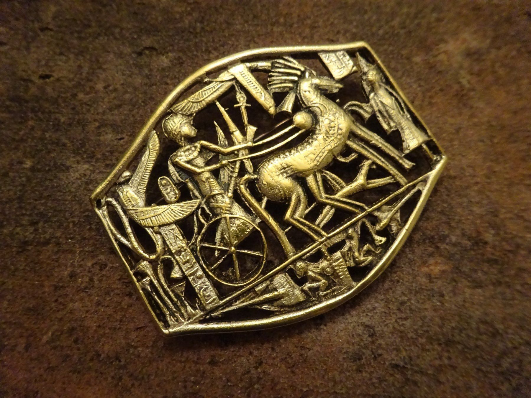Spille & Fermagli: Brosche Pharao Ägypten / 925 S vg. – Usato da Esslingen venduto da FetteSchnecke 1