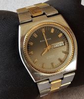 RODANIA Automatic 14K Gold Lunette Swiss Made Herrenuhr 38mm