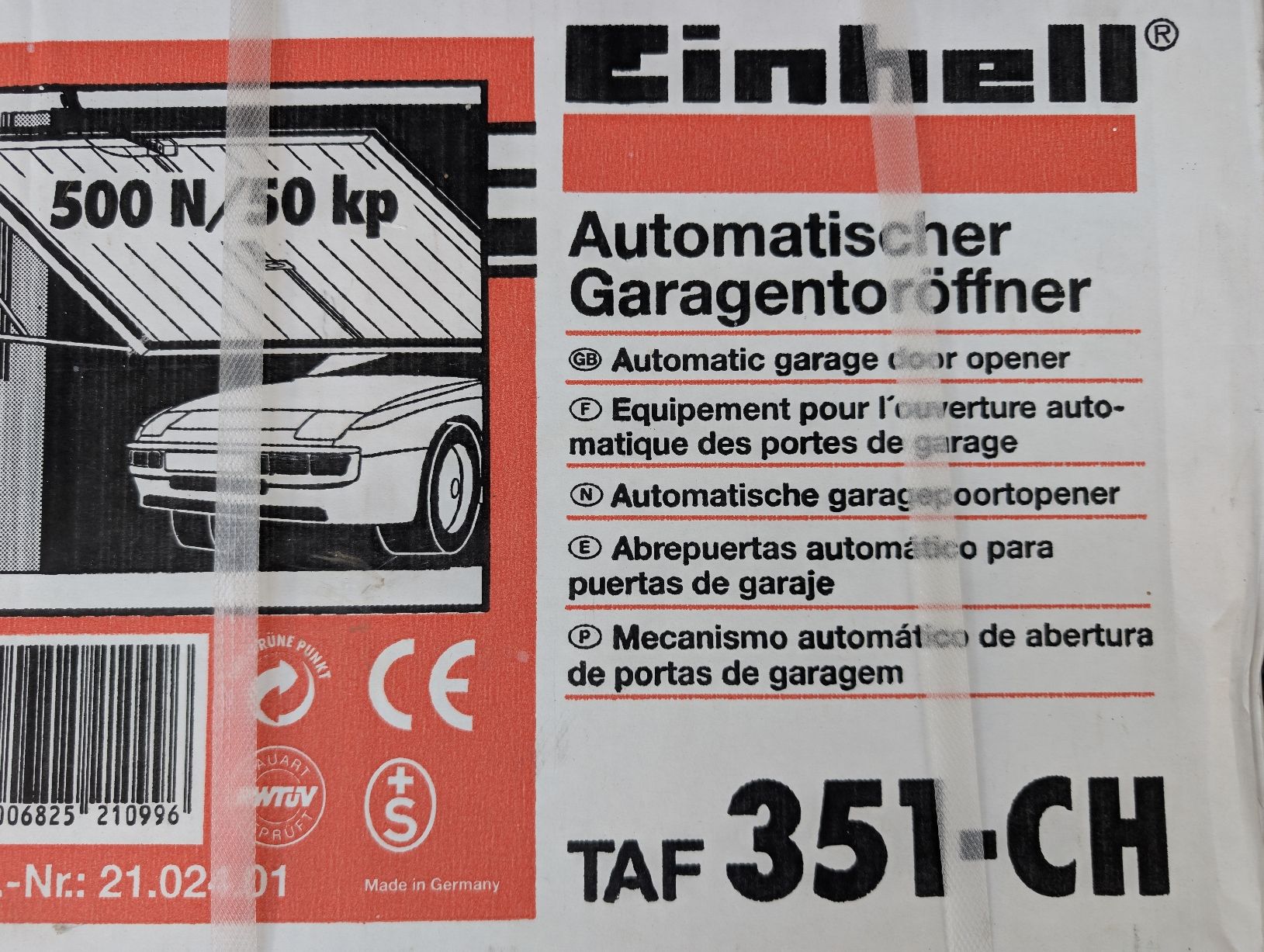 Sonstiges Elektromaterial: Neuer Garagentoröffner Einhell TAF 351-CH, 500N – Neu und originalverpackt aus Aeugst am Albis von Andyw 3
