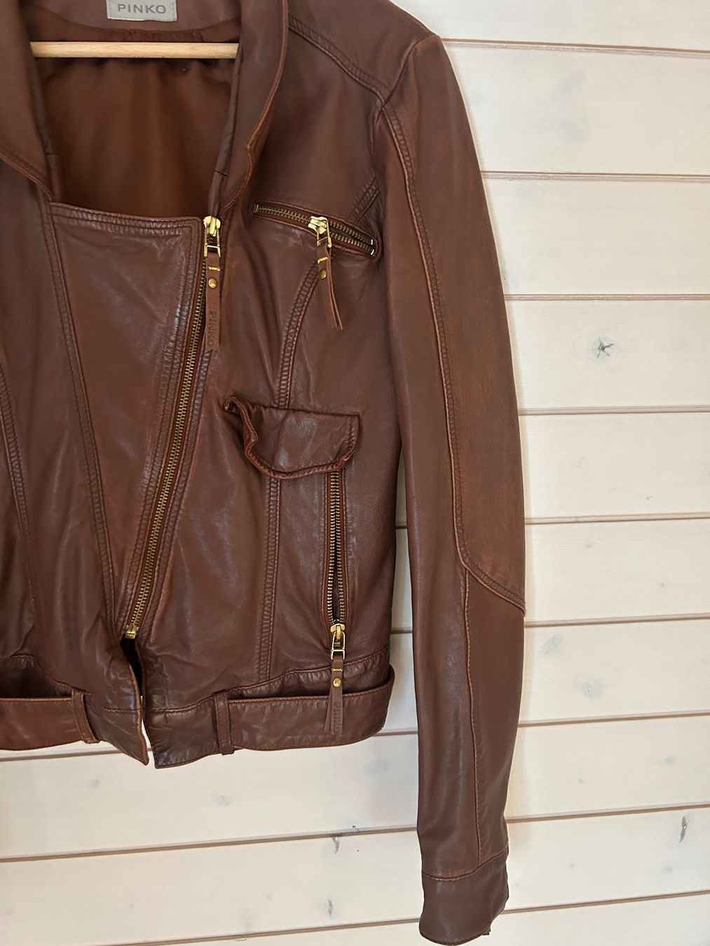 Pinko Giacche: Pinko Lederjacke - Gr. 36 – Usato da Illnau venduto da Monkky 5