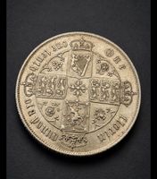 Silber Gothic Florin 1859 Victoria Grossbritannien