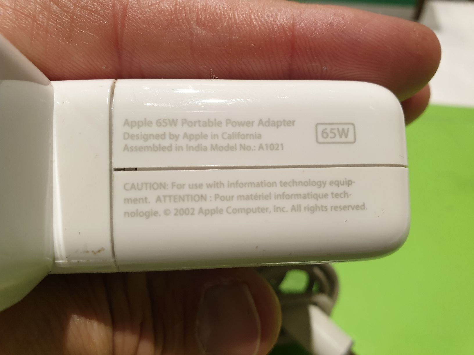 Apple Caricabatterie: Apple 65W Netzteil A1021 (23) – Usato da Ittigen venduto da Ziok187 3