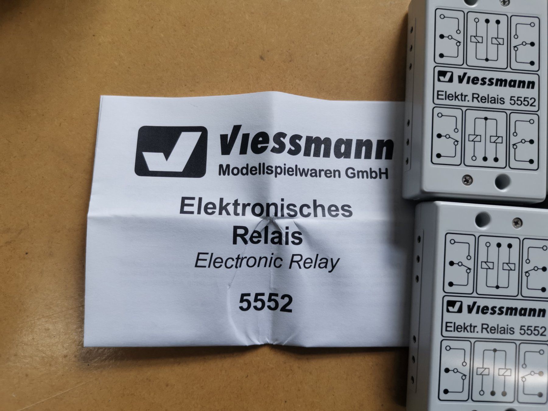 Viessmann Modelleisenbahnen: Viessmann - 5552 Elektronisches Relais 2 x 2UM – Gebraucht aus St. Margrethen SG von  1