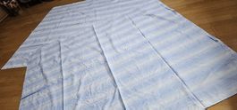 2 x Duvetbezug 130 x 160 cm hellblau / Blumenmuster 