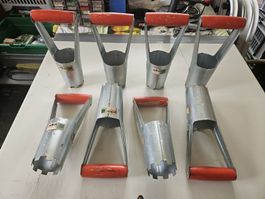 Pflanzwerkzeug Set 8 Teilig Metall mit Griffen guter Zustand