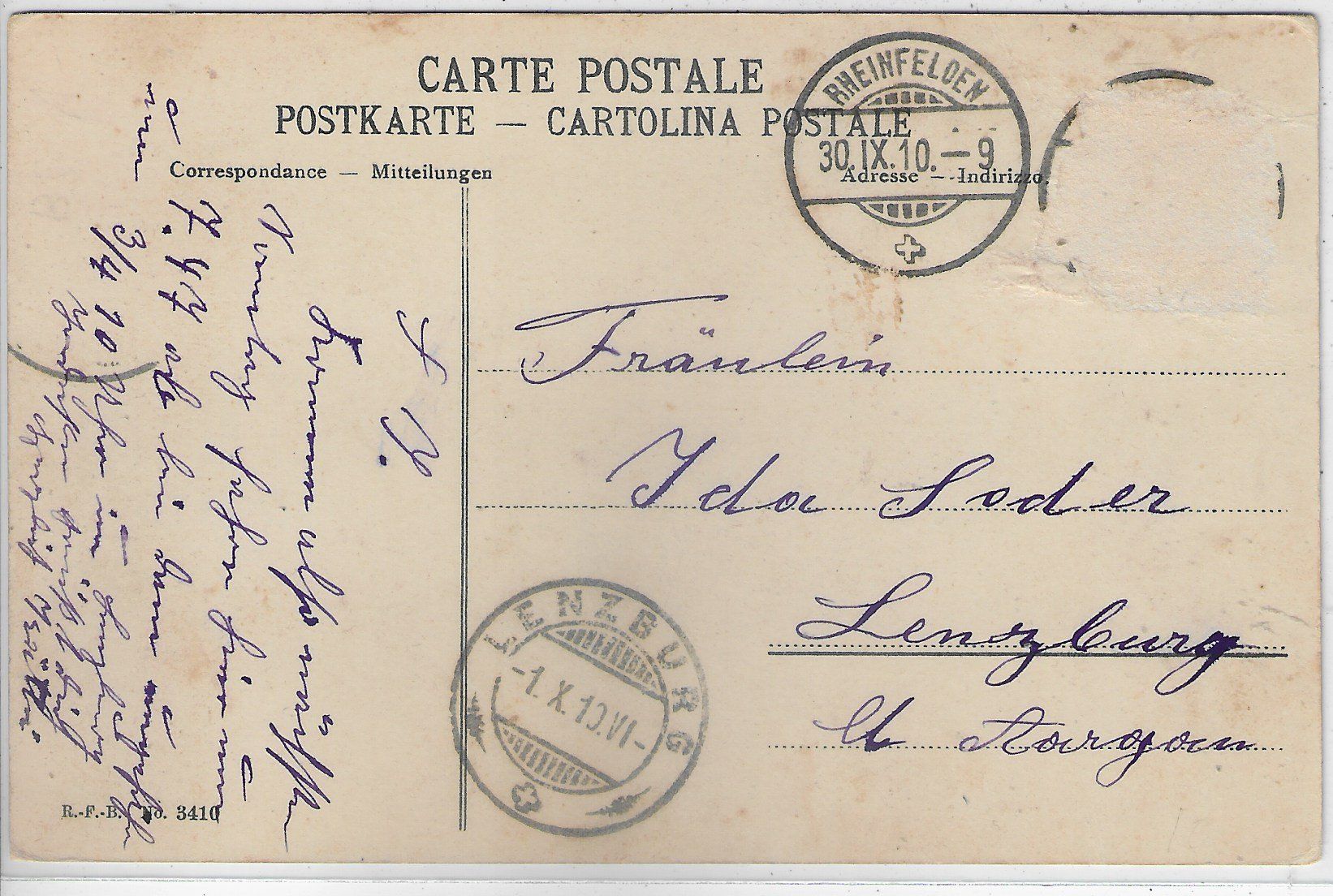 Cartes postales: Kirche - Litho – Défectueux à Ettingen par Kartenplanet 1
