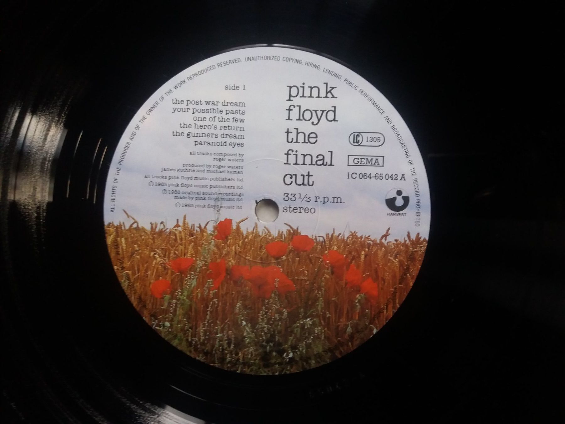 Schallplatten: LP (Pink Floyd) The Final Cut – Gebraucht aus Meyrin von toutatis 3