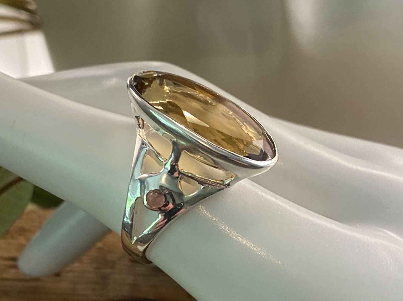 Anelli: Silber Ring mit Citrin im Art-déco Stil Gr.56 – Nuovo (secondo la descrizione) da Luzern venduto da S.Kern01 3