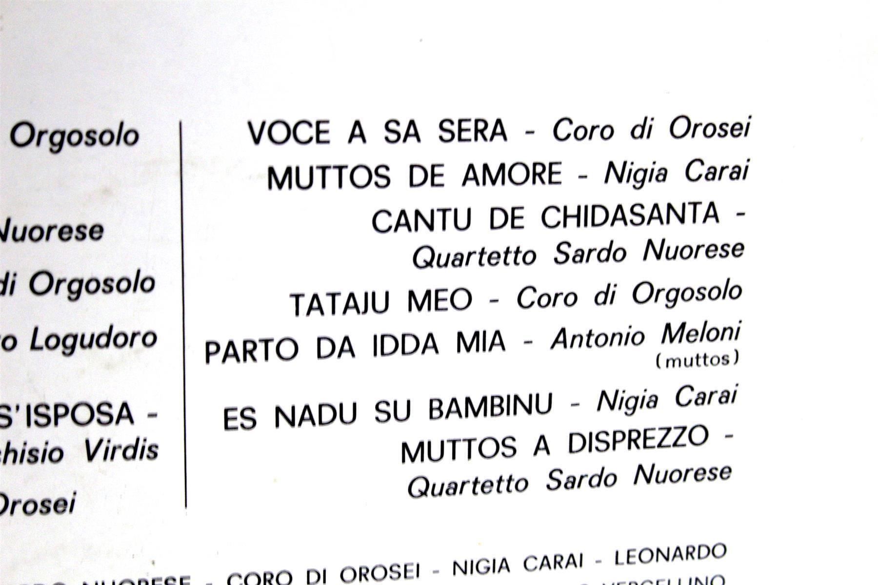 CD: GIOVANNI MORETTO: Nuoro Canta – Usato da Bern venduto da kultiges 5