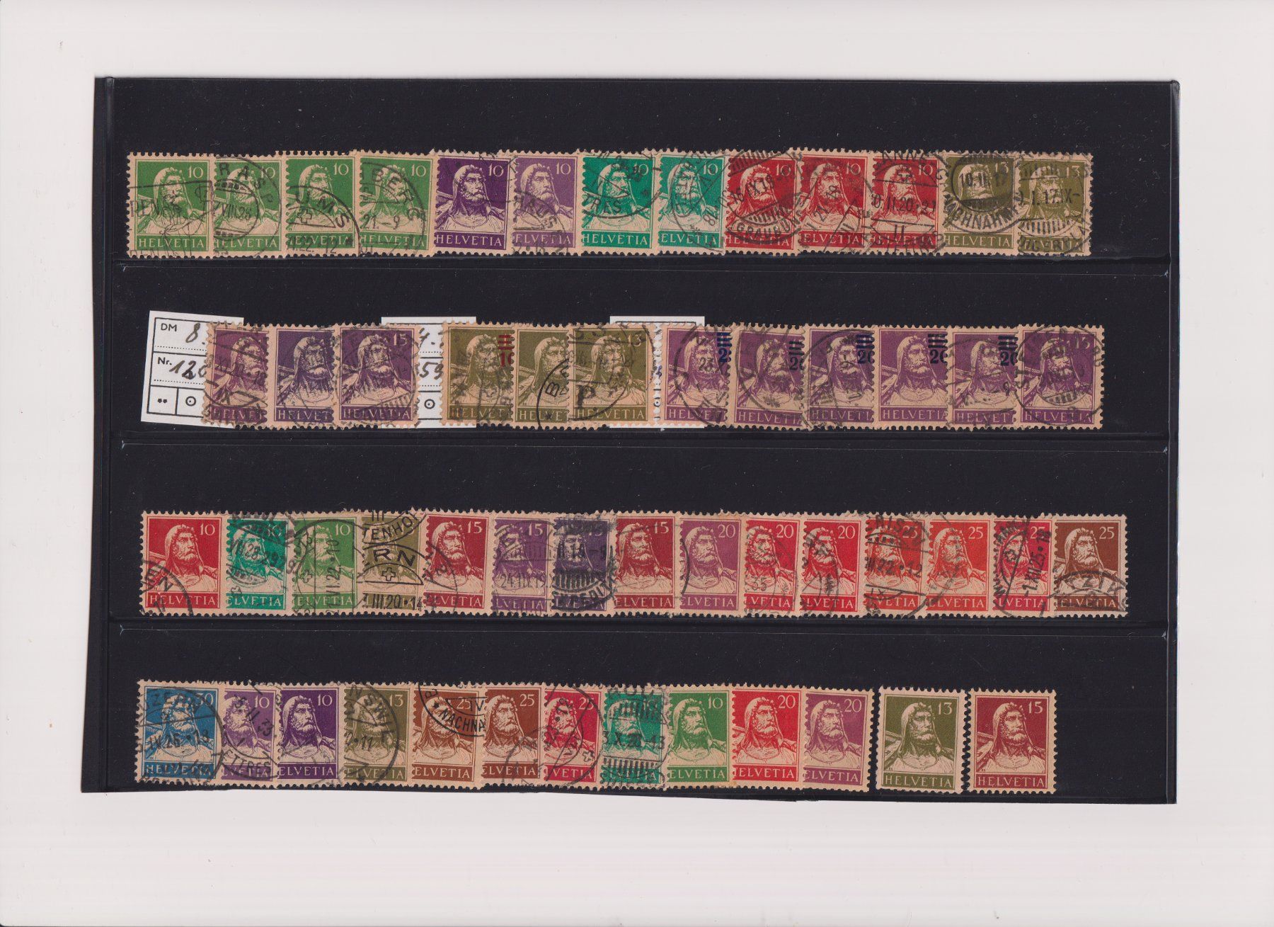 Alle Briefmarken: 4 Scans Umfangreiches Lot ab Sitzende !! – Gebraucht aus Bibern SH von Heinibuehrer 3