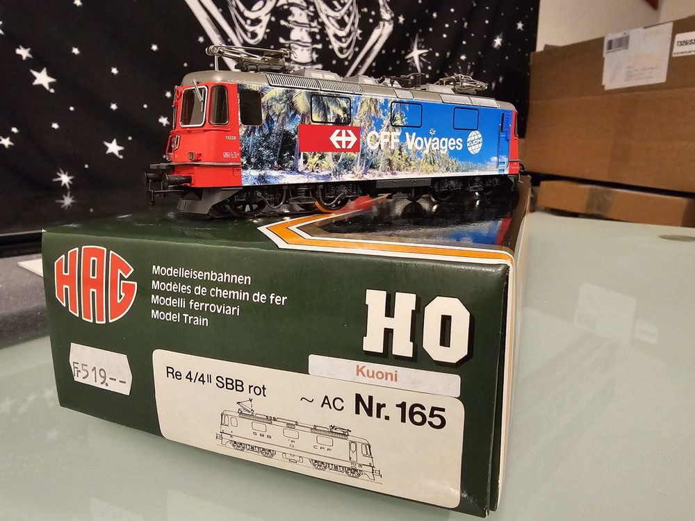 Locomotive HAG HO RE 4/4-2 SBB CFF FFS (75 Sev) - Digitale Avec Certificat