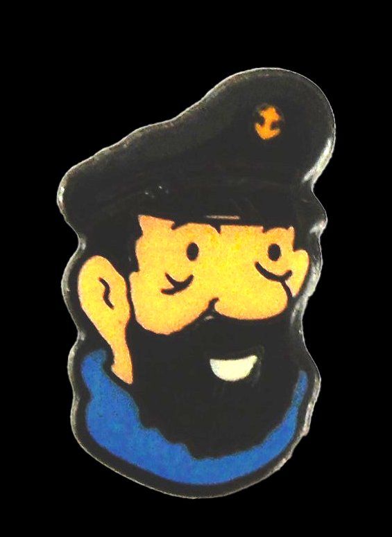 Placchette & Badge: Hergé TINTIN - Pin Capitaine Haddock – Usato da Prangins venduto da Timband