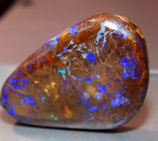 🔥 Boulder Opal Edelstein, Top Schliff, Rarität...