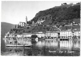 Morcote Teilansicht mit Boot