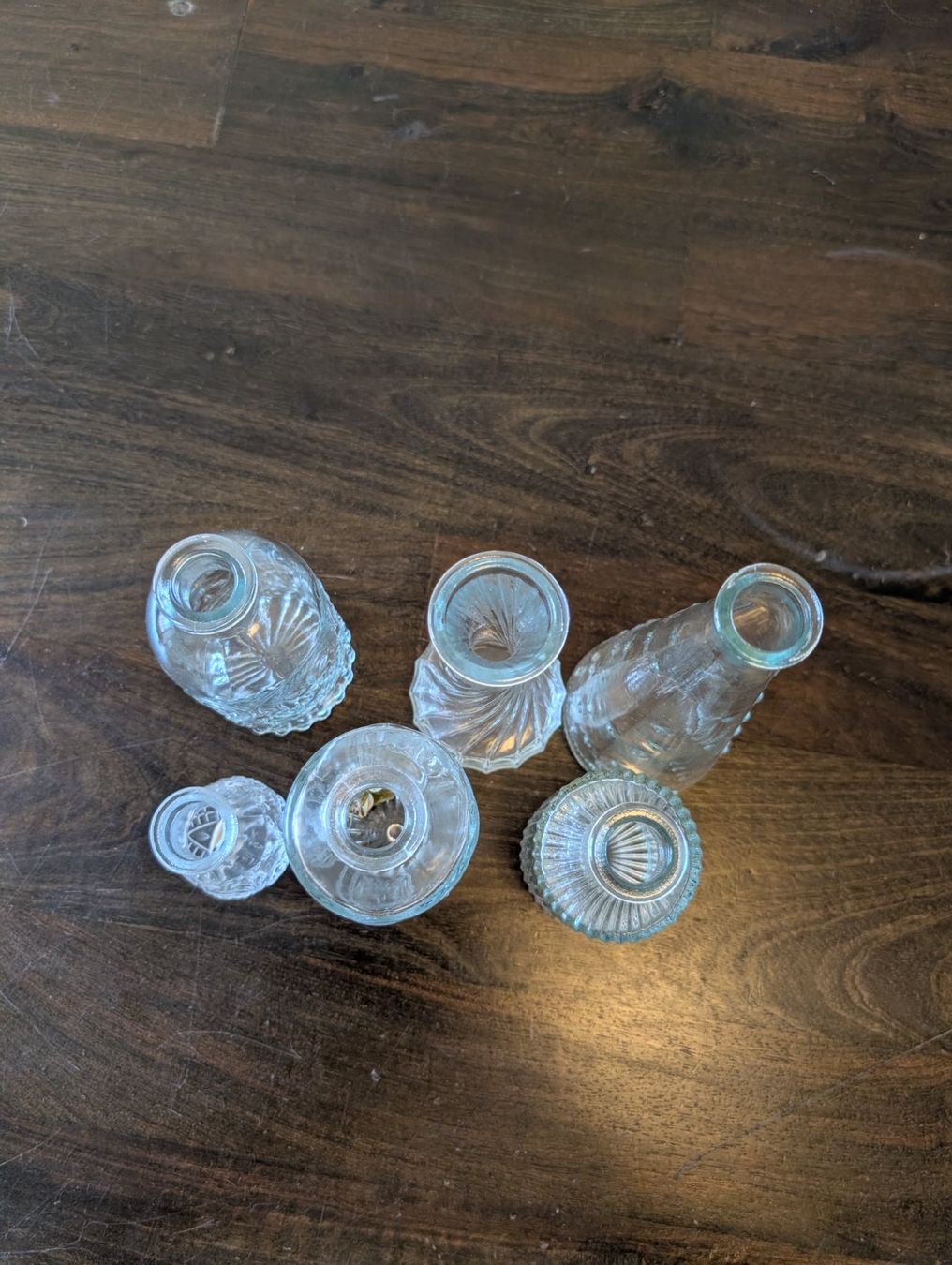 Vasen & Gefässe: Deko Vasen Glas Vintage Style, 6er Set – Neu (gemäss Beschreibung) aus Sursee von Sen.Lu 2